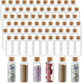 Patelai 72 Pcs Small Glass Jars with Cork Lids, Mini Bottles,40ml/1.3oz by Patelai