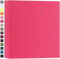 potricher Photo Album 4x6 Photos, 1000 Pockets, Linen Cover, Rose Red by potricher