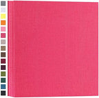potricher Photo Album 4x6 Photos, 1000 Pockets, Linen Cover, Rose Red by potricher