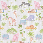 Caspari Safari Baby Gift Wrapping Paper - Six 30" x 8' Roll by Caspari