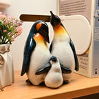 Cute Penguin Family Figurines Penguin Desk Decor Home Decor Living Room - Image 4