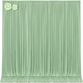 10ft x 15ft Sage Green Wrinkle Free Backdrop Curtains for Wedding Party Backdrops Curtain Drapes Fabric Decorations Photo Back Drop Cloth for Baby Shower Photography Stage Reception by Tao-GePartyDecorations
