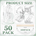 Amyhill 50 Pack 3.5 Inch Balloon Arch Clips 100 Pcs 260 Long Balloons Kit - Image 2