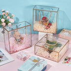 BENECREAT 20-Pack Transparent Favor Boxes, 7.87x7.87x3.54 Inch PET Plastic Gift Boxes with Gold Border, Durable Rectangle Party Box for Weddings Birthdays Parties - Image 5