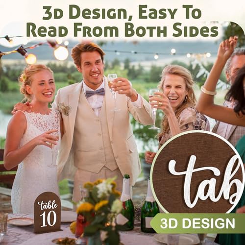 Wedding Table Numbers 1-20, Wood Table Numbers For Wedding Reception 1-20 - Image 4