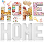 Home Cardboard Letters for Housewarming Party Decorations, 13.7 Inch Charcuterie Letters Fillable Paper Mache Letter Trays for House Warming Decoration Party, Charcuterie Letter Fillable for New Home by KAINSY
