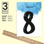 Numeric Design Table Number Cards Double Sided Party Table Numbers for Reception Baby Shower Anniversary Birthday Bridal Party 4x6 100 Pcs - Image 4