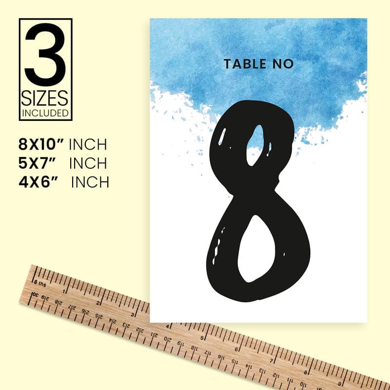 Numeric Design Table Number Cards Double Sided Party Table Numbers for Reception Baby Shower Anniversary Birthday Bridal Party 4x6 100 Pcs - Image 4