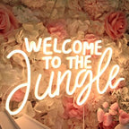 Planzo Welcome to the Jungle LED Neon Sign Light Baby Shower Wall Decor - Image 3