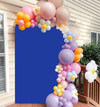 7.2FT Arch Backdrop Cover Royal Blue Spandex Arch Cover Chiara Round Top Arch Cover Backdrop Fabric for Wedding Ceremony Metal Arch Backdrop Stand Cover for Birthday Baby Shower Decorative Supply - Image 5
