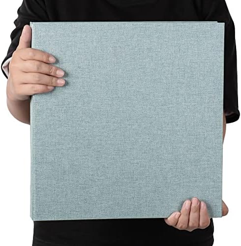 Super Large Photo Album Self Adhesive Scrapbook Album for 4×6 5×7 8×10 10×12 or Bigger Pictures DIY Magnetic Linen Cover Album 80Sheets/160Pages DIY Photo Album(Green) - Image 5