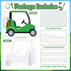 4 Ft Green Golf Cart Corrugated Plastic Standee Large Photo Prop - Image 2