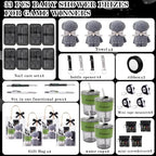 4 Sets Baby Shower Prizes for Men with Nail Clippers Towels Bottle Opener Cups Pens Tape Measure Screwdriver Ribbons Gift Bags Applicable Baby Shower Prizes for Game Winners - Image 3