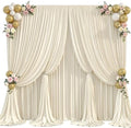 40x15ft Beige Backdrop Curtains for Parties Wedding Photo Wrinkle Free by Suppromo