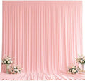 50x10FT Backdrop Curtains with Rod Pockets - Wrinkle Free Photo Stage Backdrop 4 Panels Curtains Drapes for Photography Wedding Party Baby Shower Decorations (Blush Pink) by Unknown