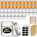 ComSaf 2 oz Mini Mason Jars Bulk Set, 48 Pack Glass Jars with Lids by ComSaf