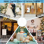 3 Pack White Easel Stand for Wedding Sign, Poster, 63" Portable Metal Painting Easels Stand Adjustable Folding Easel for Art Crafts Show,Arts,Birthday - Image 3