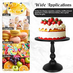 Fivenl 8 Pcs Cake Stand Black Metal Dessert Table Display Set, 3-Tier Cupcake Stand, Cake Display Tower and Cookie Tray Rack Serving Tray for Birthday Party, Weddings, Baby Shower (Black) - Image 5