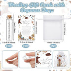 MTLEE 24 Sets Western Cowboy Baby Shower Favors for Guest Bulk Including Lavender Scented Candles and Empty Matches Jars with Cork Top Thank You Cards and Organza Bags for Baby Shower Party Souvenir - Image 6