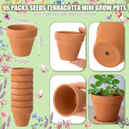 Reallnaive 96 Sets Baby in Bloom Baby Shower Party Favors Seed Packets - Image 4