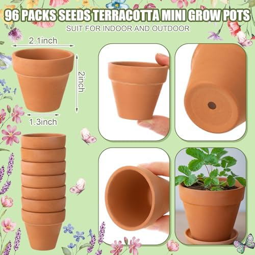 Reallnaive 96 Sets Baby in Bloom Baby Shower Party Favors Seed Packets - Image 4