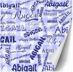 AOFUN Personalized Gift Wrapping Paper Holiday Gift For Couples Custom Gift Tissue Paper Roll Birthday Wrapping Christmas Gift Wrapping 3 Rolls 58" x 23" - Image 3