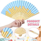 Chunful 24 Pack Ice Cream Folding Fans for Ice Cream Social Decorations - Image 5