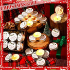 MTLEE 50 Pcs Happy Holiday Candles Gift Favors for Guests 1 oz - Image 4
