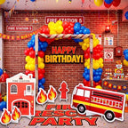 Honoson 5 Pcs Large 3FT Firefighter Birthday Decorations Cardboard Cutouts - Image 5