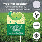 Big Dot of Happiness Double the Fun - Twins Two Peas in a Pod - Party Decorations - Baby Shower or First Birthday Party Welcome Yard Sign - Image 6