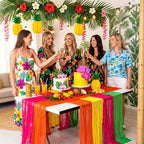 8 Pcs Hawaiian Cheesecloth Table Runner 118" - Image 4