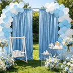 Baby Blue Glitter Sequin Backdrop Curtains 6ftx8ft Photo Drapes - Image 7