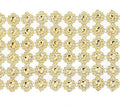Craftdady 10 Yards Flower Rhinestone Mesh Wrap 6 Rows Golden Crystal Faux Diamond Bling Mesh Ribbon for Wedding Cakes Birthday Baby Shower Decorations DIY Crafts by Craftdady