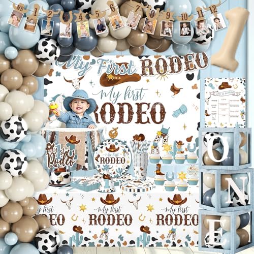 My First Rodeo Birthday Decorations Boy Set Cowboy 1st Birthday Decorations - Image 6