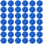 Auihiay 64Pcs Royal Blue Hydrangea Artificial Flowers, Silk Hydrangea Heads by Auihiay