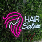 Hair Salon Neon Sign for Wall Decor, LED Neon Signs Lights, Pink Salon Hair Tech Decor Neon Signs for Barber Shop, Beauty Salon Studio Beauty Room Business Sign - Image 2