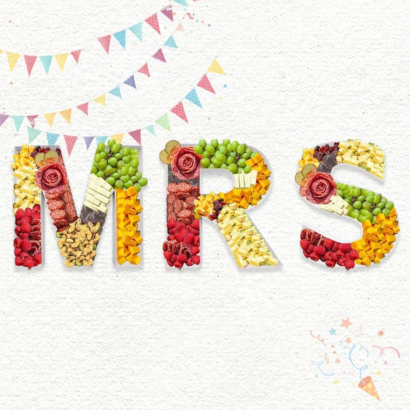 12inch Cardboard Letter Fillable Shaped Decorative Box for Charcuterie (MRS) by ZIJRXQ