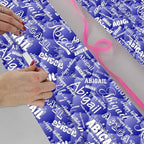 AOFUN Designer Gift Bags - 5 Rolls, 58" x 23" - Funny, Cute Birthday & Holiday Wrapping Paper for Couples & Adults - Image 4