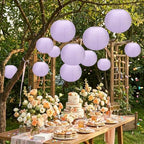 16 inch Chinese Lanterns Large Paper Lanterns Lavender 5 Packs (Purple, 16 inch) - Image 6