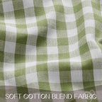 Romanstile Gingham Ruffled Tablecloth Rectangle, 60 x 84 Inch, Sage Green - Image 5