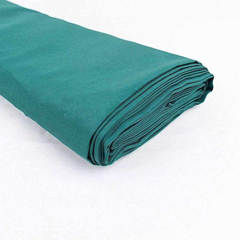 54-Inch x 10 Yards Peacock Teal Polyester Fabric by The Bolt - Wedding Party Decorations Sewing DIY Crafts Costumes - Image 3