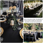 6 Pack Rectangle Black Table Cloth Bulk Washable Polyester Table Cover for Wedding Dining Table Buffet Parties Banquet Decoration（60x102Inch, Black） - Image 5