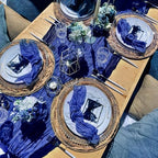 12 Pack Royal Blue Cheesecloth Table Runner 10Ft 23 x 120 Inch - Image 7