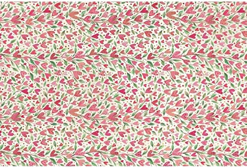 Jillson & Roberts 20" x 30" Printed Gift Tissue, Love Grows Hearts (48 Folded Sheets) - Image 3