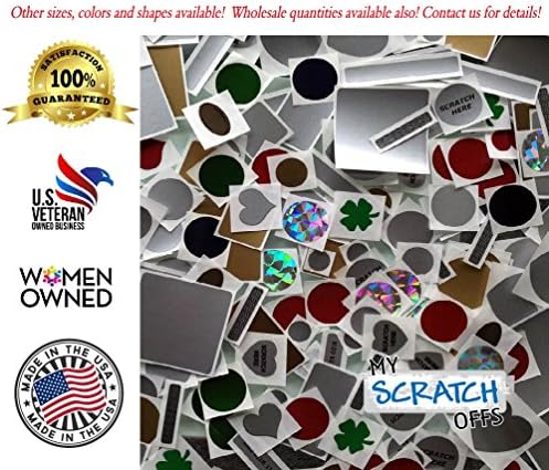 My Scratch Offs 1.5 in Gold Square Scratch-Off Stickers, 5000 Pack - Image 4
