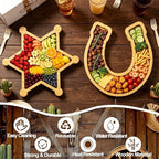 Western Party Decorations Wooden Cowboy Baby Shower Charcuterie Board Trays - Image 6