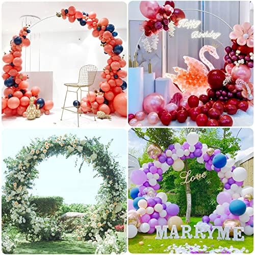 Wokceer 9.2FT Wedding Arch Round Backdrop Stand Large Circle Balloon Arch - Image 6