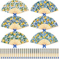 Roowest 36 Pcs Capri Lemon Folding Fans Bulk, Amalfi Coast Wedding Favors by Roowest