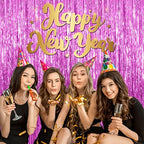 20 Pack Foil Curtain Backdrop Metallic Tinsel Foil Fringe Curtains Photo Booth Props for Birthday Wedding Engagement Baby Shower Bachelorette Christmas Holiday Celebration Party Decorations - Image 5