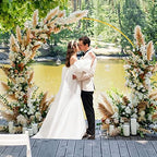 Fomcet Round Backdrop Stand Gold 7.2ft Circle Arch Large Metal Wedding Arch - Image 4